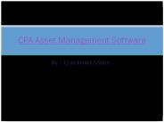 Asset Management Software For CPA Firm – QuickstartAdmin