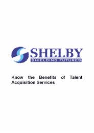 Know The Benefits Of Talent Acquisition Services
