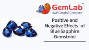 Positive and Negative Effects of Blue Sapphire Gemstone