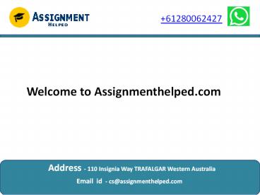 My Assignment Help