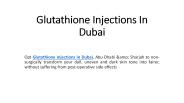 Glutathione Injections in Dubai