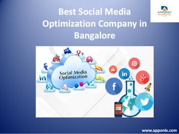 Best Social Optimization Company in Bangalore