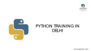 Python training in Delhi