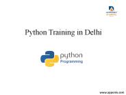 Python Training in Delhi