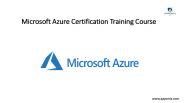 Microsoft Azure Certification Training Course