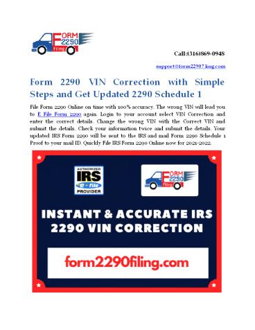 Form 2290 Online Filing & Preparation (1)