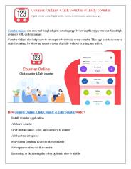 Counter Online Click counter & Tally counter