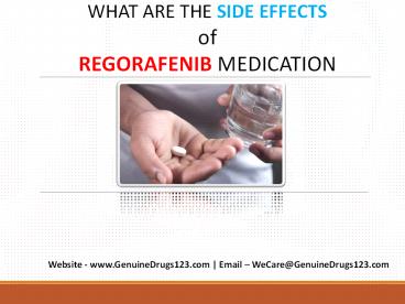 Package Insert Information — Regorafenib Tablet