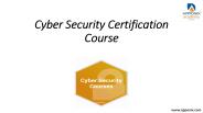 Cyber Security Certification Course