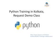 python Training in Kolkata, Request Demo Class