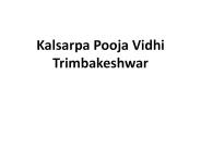 Kalsarpa Pooja Vidhi Trimbakeshwar