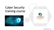 CYBER SECURITY TRAINING BY APPONIX