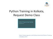 Python Training in Kolkata, Request Demo Class