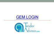 GeM login