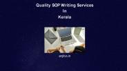 SOP writing services| SOP writer Kerala