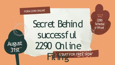 Secret Behind successful 2290 Online Filing | Have successful 2290 Efiling