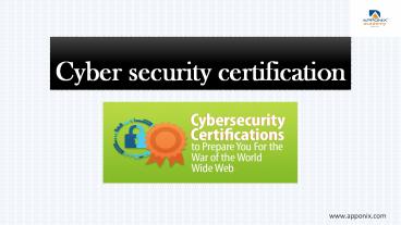 Cyber Security Certification Course
