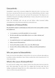 Osteoarthritis Treatment in Karimnagar