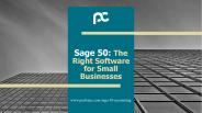 Sage 50: The Right Software for Small Businesses