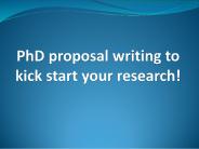 Guidelines For Writing A Research Proposal For A PhD