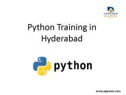 Python Training in Hyderabad