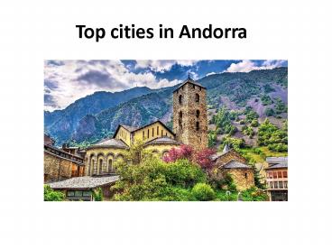 Top cities in Andorra