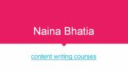 Content Writing Course | Government Recognized Institute