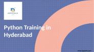 Python training in hyderabad