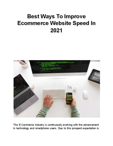 Best Ways To Improve Ecommerce Website Speed In 2021