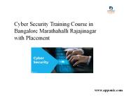 Cyber Security Training Course in Bangalore