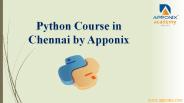 Apponix Python Training in Chennai