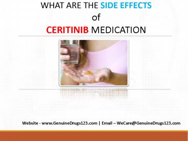 Can Ceritinib Cause Stomach Pain?