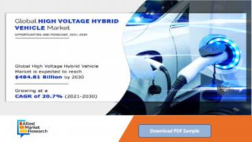 High-Voltage Hybrid Vehicle Market to Reach $484.81 billion, Globally, by 2030 at 20.7% CAGR