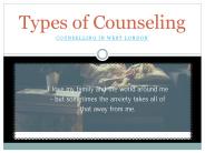 Types of Counseling