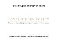 Couples Therapy Miami