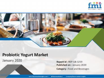 Probiotic Yogurt Market