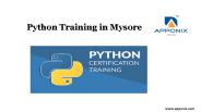 Python training in Mysore