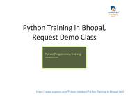 python training in Bhopal