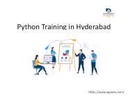 Python Training in Hyderabad