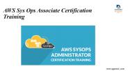 AWS SysOps Associate Certification Training