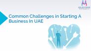 Common Challenges in Starting A Business In UAE