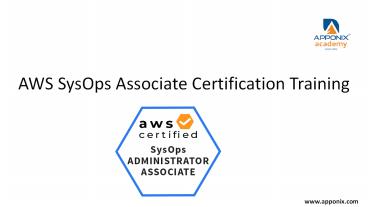 AWS SysOps Associate Certification Training