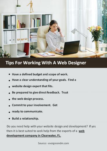 Tips For Working With A Web Designer