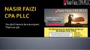 Small Business Accounting - Nasir Faizi CPA PLLC