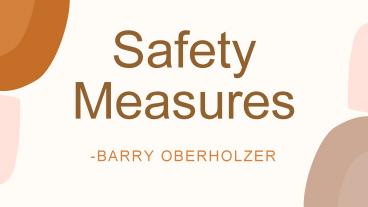 Safety Measures To Save Yourself From The Mass Shootings | Barry Oberholzer