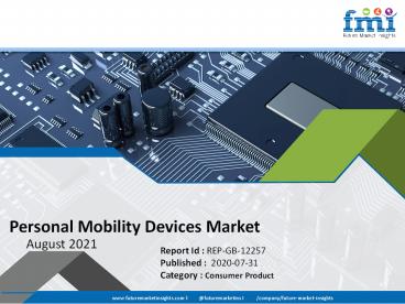 Personal Mobility Devices Market