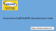 Automotive Lubricants Manufactures India (1)
