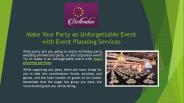 Event Planning Services In USA | Belleadou