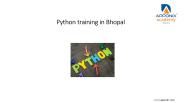 Python training in Bhopal