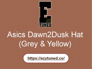 Asics Dawn2Dusk Hat (Grey & Yellow)